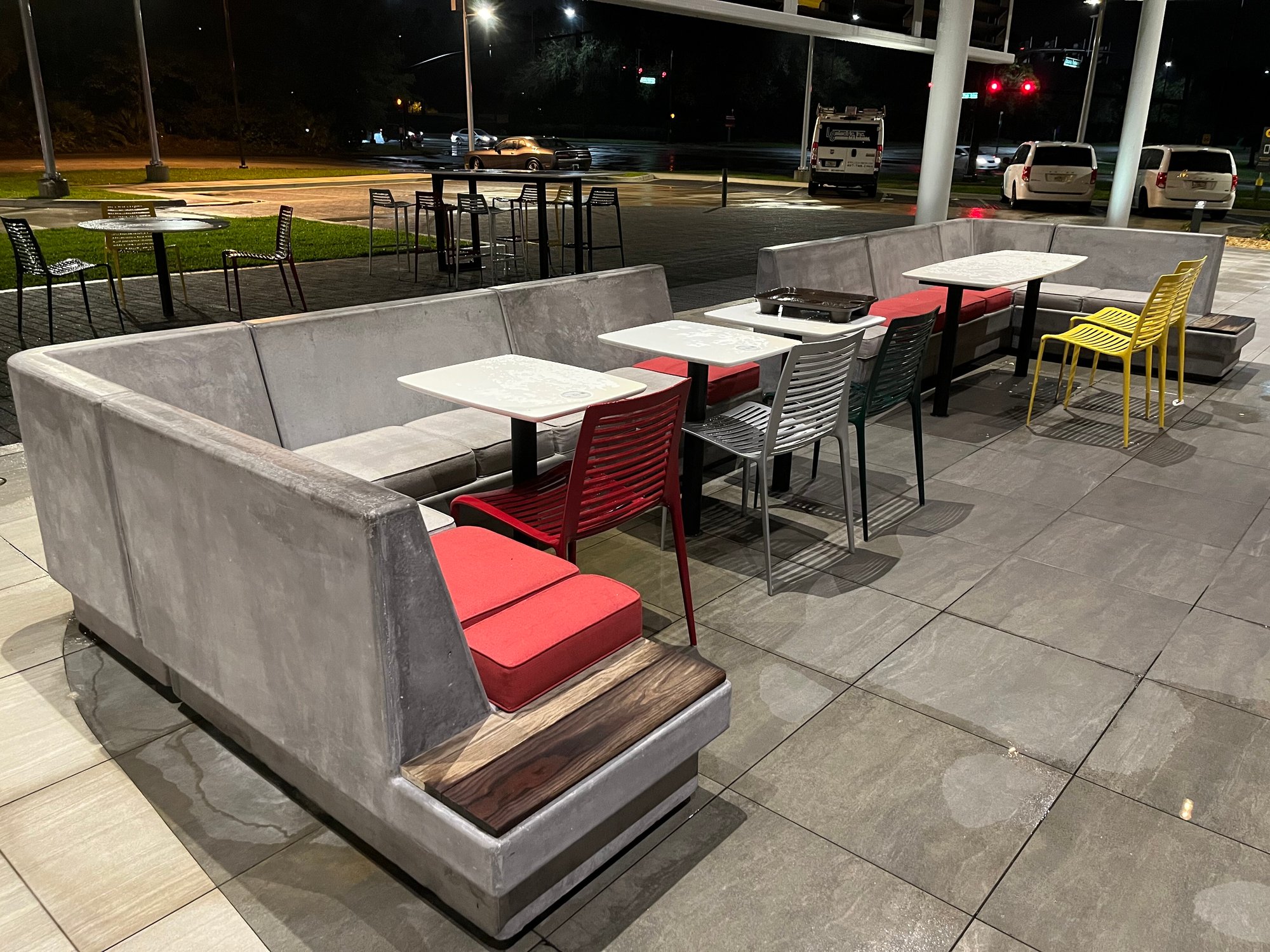 McDonald's Concrete Seating