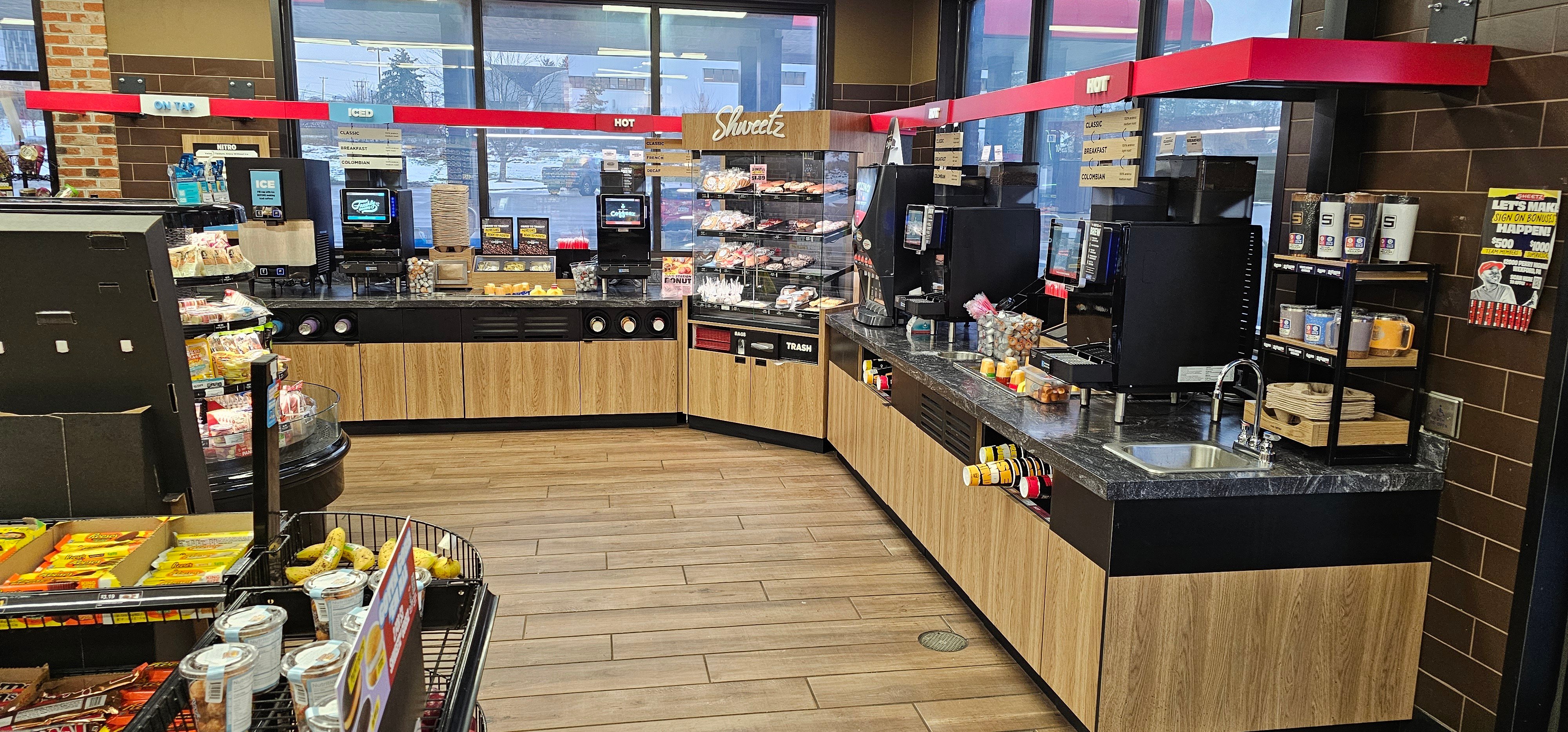 Sheetz Bean to Cup Counter